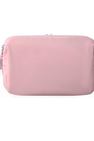 Toiletry Bag for Women, Travel Toiletry Organizer Water-Resistant Shaving Bag for Toiletries and Accessories (Pink)
