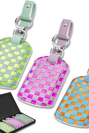 Luggage Tags for Suitcases Travel Accessories: Leather Luggage Tag 3 Pack TSA Approved Airplane Travel Essentials for Women, Bag Tags for Luggage Long Flight Must Haves Travels Gift Airport Essentials